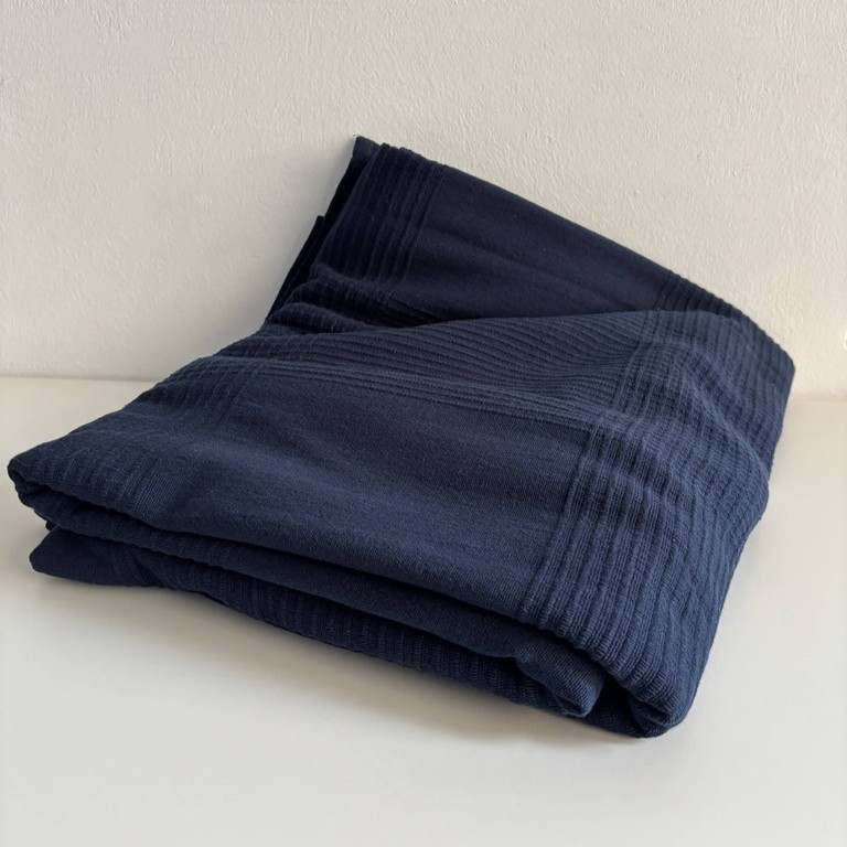 Copriletto cotone singolo blu
