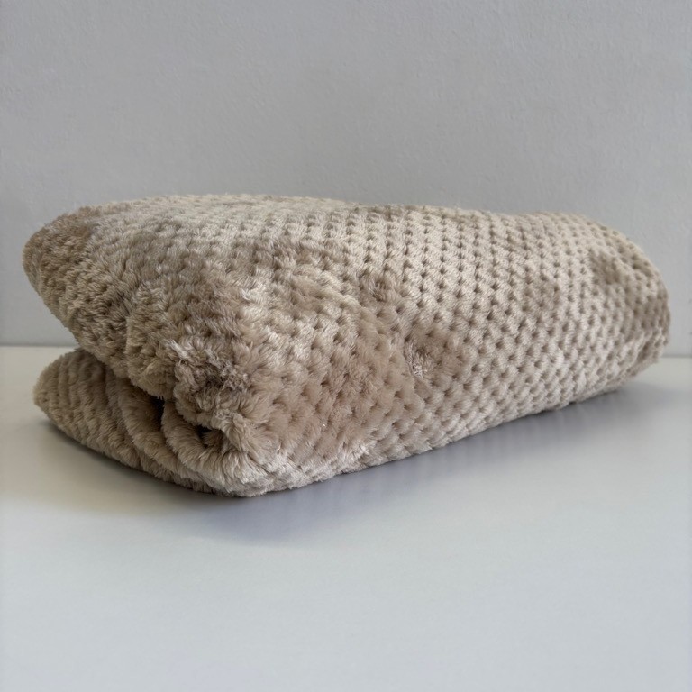 Plaid ciniglia beige
