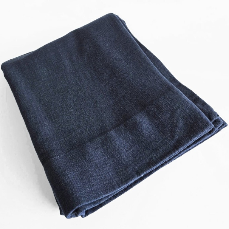 Copriletto cotone matrimoniale blu