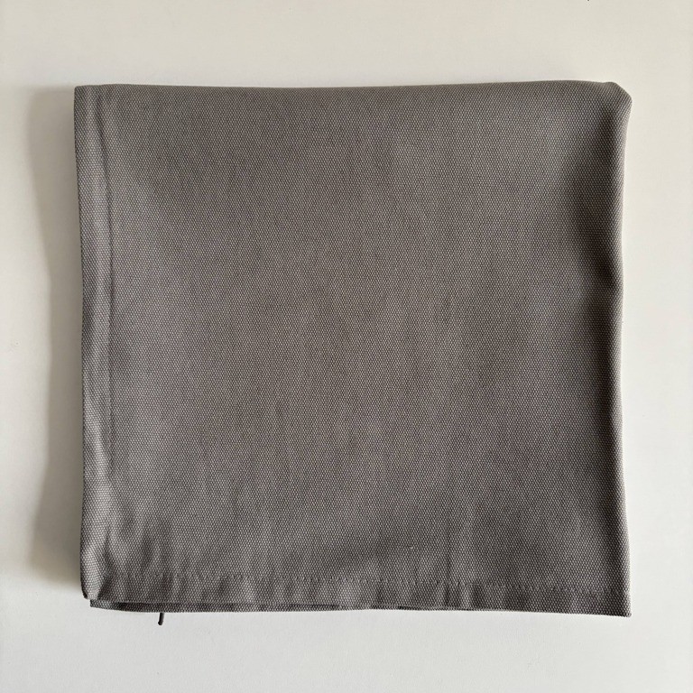 Federa cotone grigio