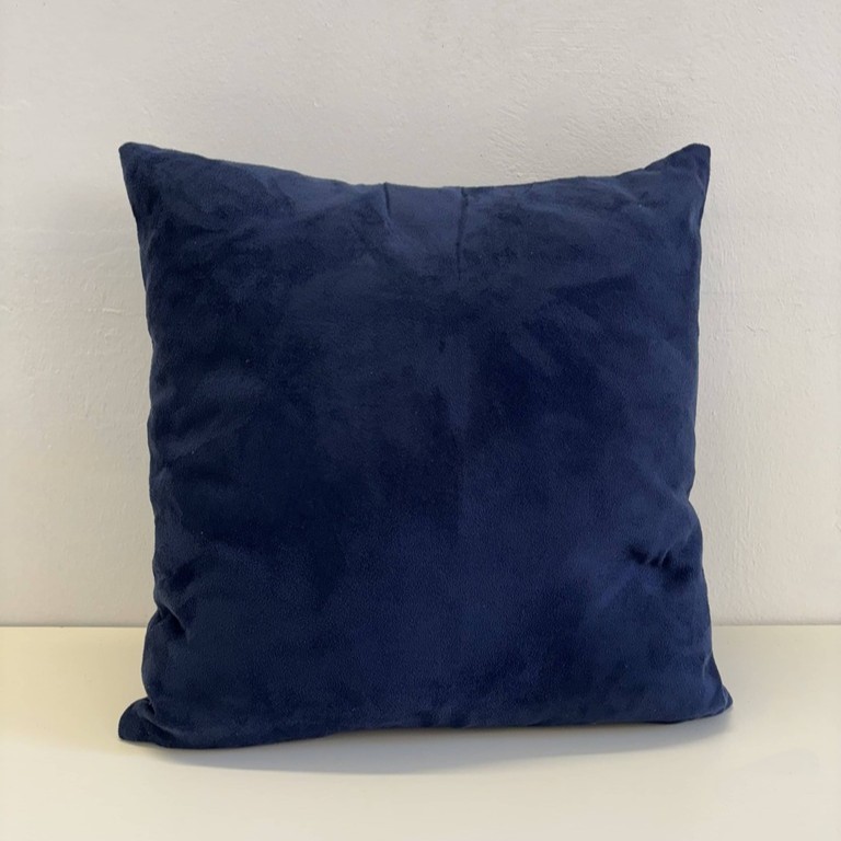 Cuscino velluto blu